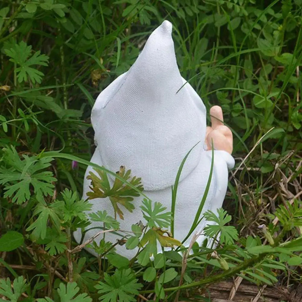 Garden Gnome - Smoking with Middle Finger